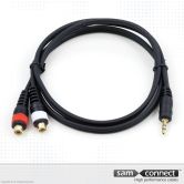 Câble 2x RCA vers mini Jack 3.5mm, 0.3 m, f/m