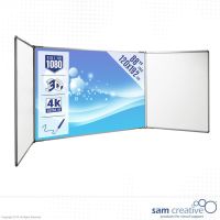 Tableau blanc Projection triptyque 120x192cm